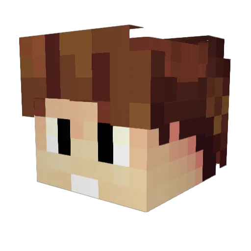 0Bunyamin Minecraft avatar head, 3D render