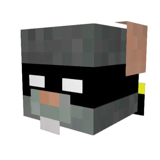 0DANGER Minecraft avatar head, 3D render