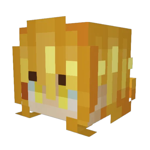 0DarkSpark Minecraft avatar head, 3D render