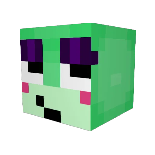 0Dudek Minecraft avatar head, 3D render