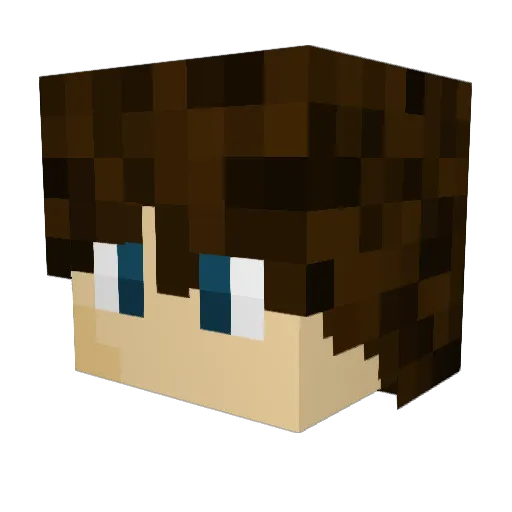 0Dx_ge Minecraft avatar head, 3D render