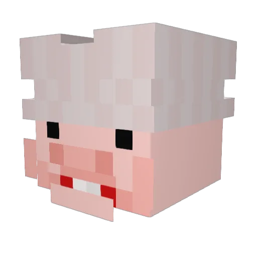 0ESTETIK0 Minecraft avatar head, 3D render