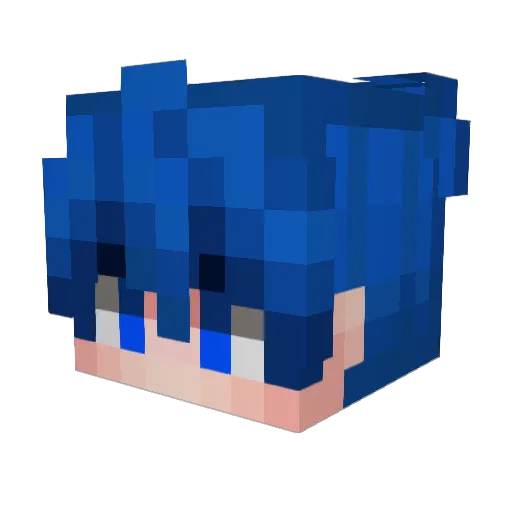 0Else Minecraft avatar head, 3D render