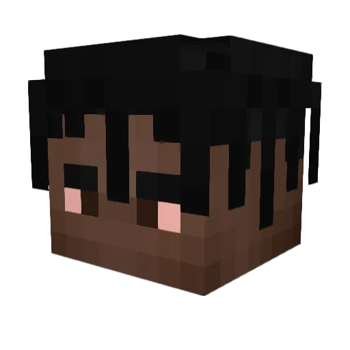 0Extro Minecraft avatar head, 3D render