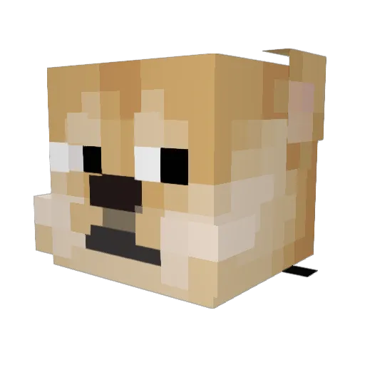 0FFNIGHT Minecraft avatar head, 3D render