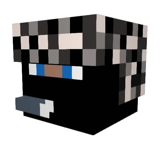 0FPS_Future Minecraft avatar head, 3D render