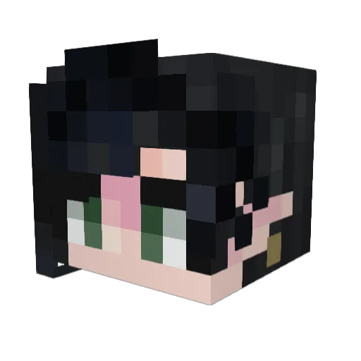 0Foxglove0 Minecraft avatar head, 3D render