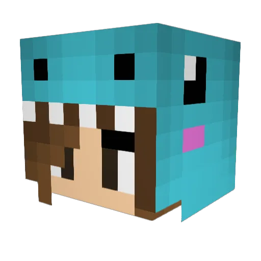 0Grace0 Minecraft avatar head, 3D render