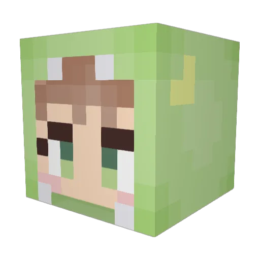 0HK4SAH1 Minecraft avatar head, 3D render
