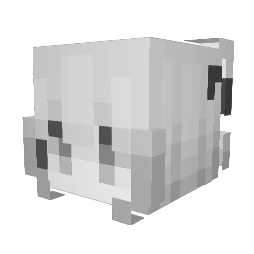 0HRT Minecraft avatar head, 3D render