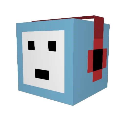 0Haro0 Minecraft avatar head, 3D render