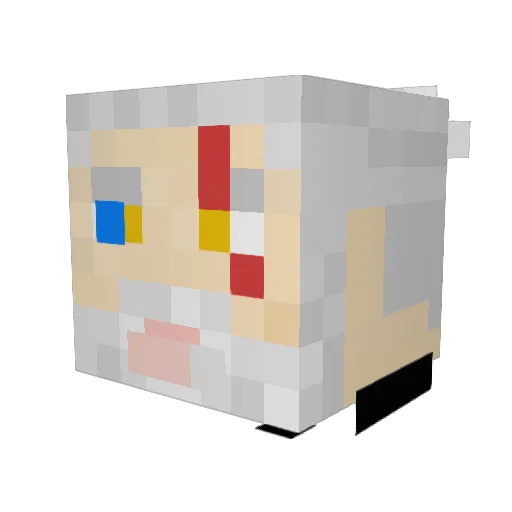 0Hazazel0 Minecraft avatar head, 3D render