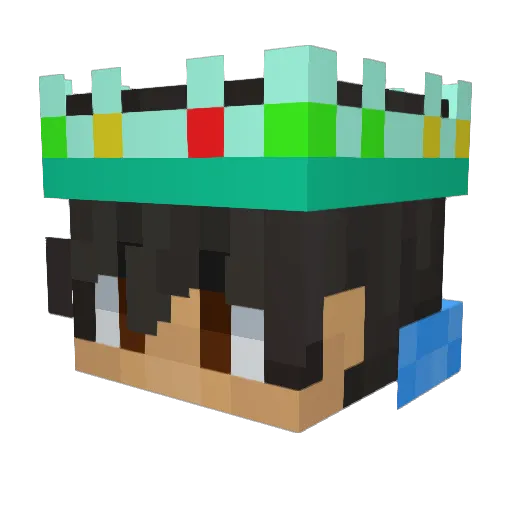 0Hikes0 Minecraft avatar head, 3D render