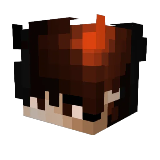0IFoxI0 Minecraft avatar head, 3D render