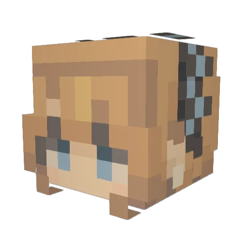 0KASPER0 Minecraft avatar head, 3D render