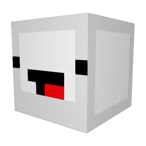 0K_B00N3R Minecraft avatar head, 3D render