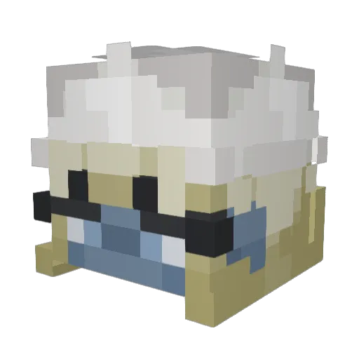 0Karm Minecraft avatar head, 3D render