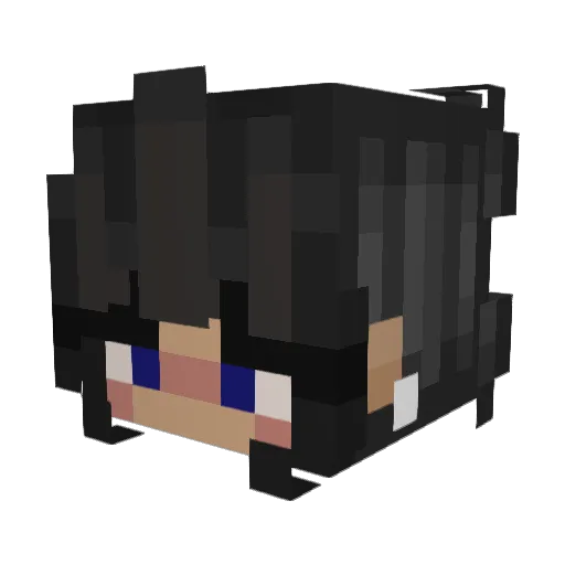 0Katie Minecraft avatar head, 3D render