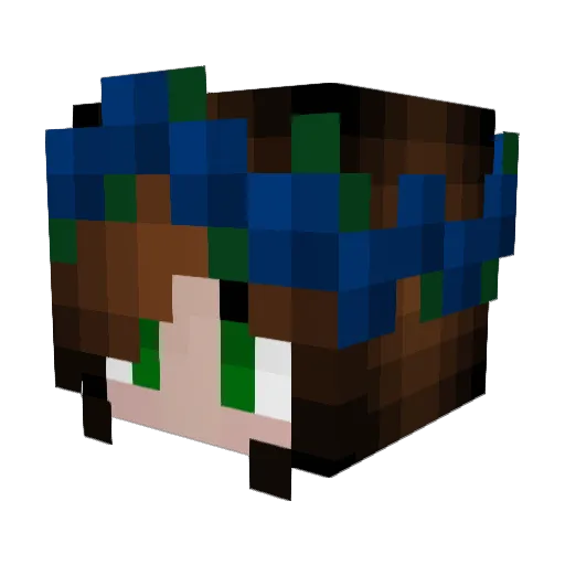 0KingKitty0 Minecraft avatar head, 3D render