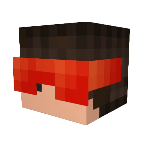 0LBX0 Minecraft avatar head, 3D render