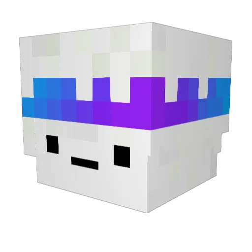 0LEVER Minecraft avatar head, 3D render