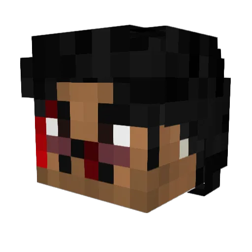 0LINX0 Minecraft avatar head, 3D render
