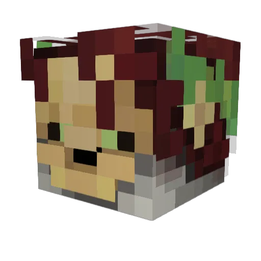0LIVchik Minecraft avatar head, 3D render