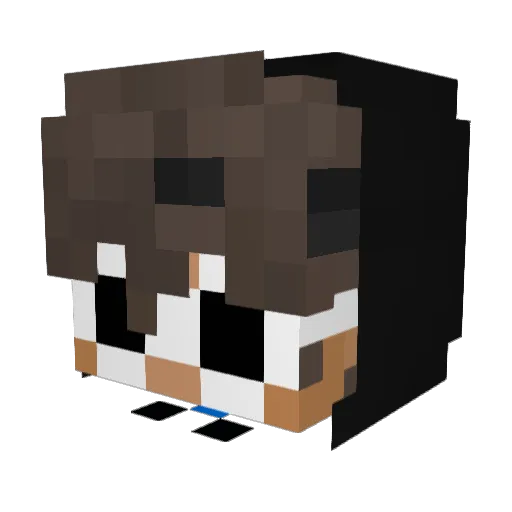 0LYMPlAN Minecraft avatar head, 3D render
