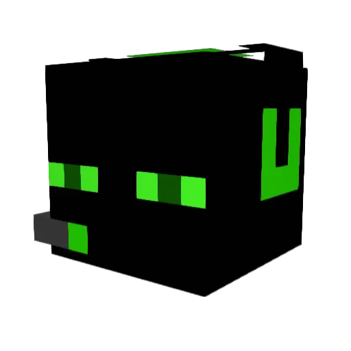 0LYRIC Minecraft avatar head, 3D render