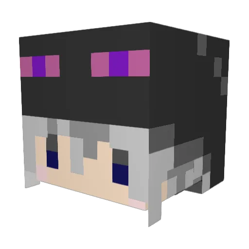0Lapi0 Minecraft avatar head, 3D render