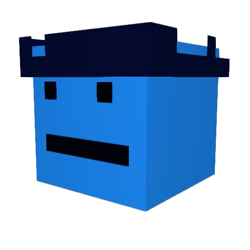 0Lore Minecraft avatar head, 3D render