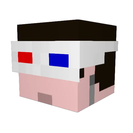0Loukas0_6 Minecraft avatar head, 3D render