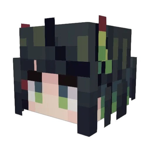 0MK_ULTRA0 Minecraft avatar head, 3D render