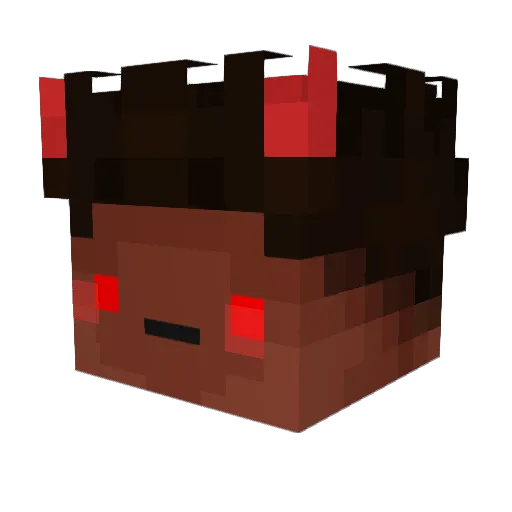 0MN1D3V1L Minecraft avatar head, 3D render