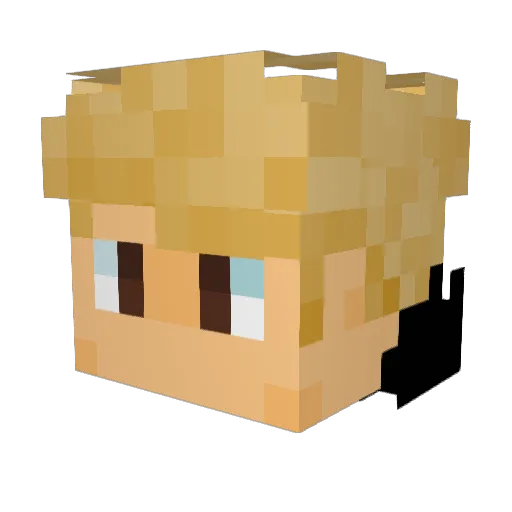 0Maks099 Minecraft avatar head, 3D render