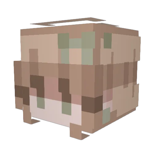 0Marta Minecraft avatar head, 3D render