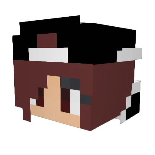 0MiddleMaddy0 Minecraft avatar head, 3D render