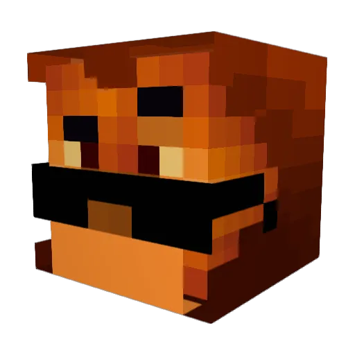 0NELI0N Minecraft avatar head, 3D render