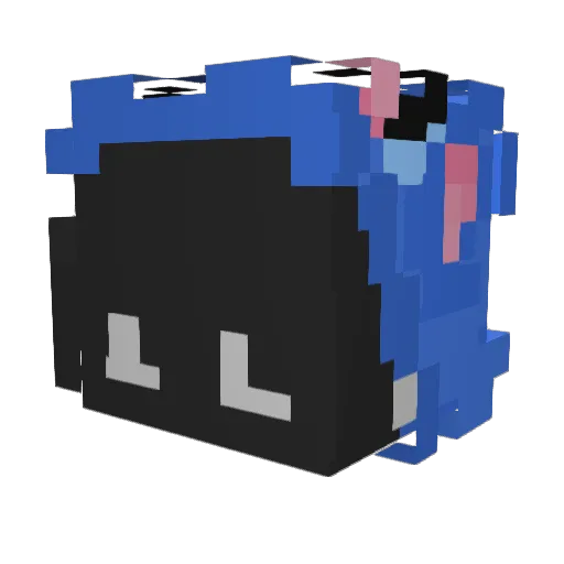 0NESIEE Minecraft avatar head, 3D render