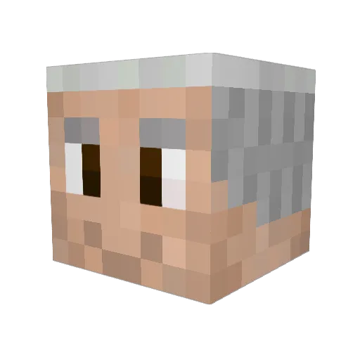 0OOOOOOOOOOOOOO0 Minecraft avatar head, 3D render