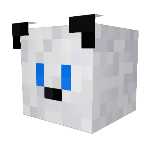 0OvvO Minecraft avatar head, 3D render