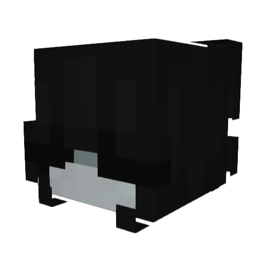 0PERATED Minecraft avatar head, 3D render