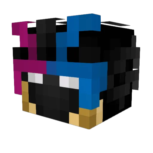 0PTIGINZ Minecraft avatar head, 3D render
