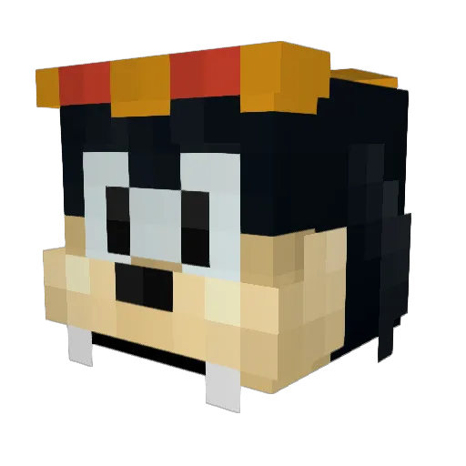 0Quina0 Minecraft avatar head, 3D render