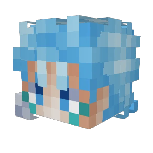 0R10NNNN Minecraft avatar head, 3D render