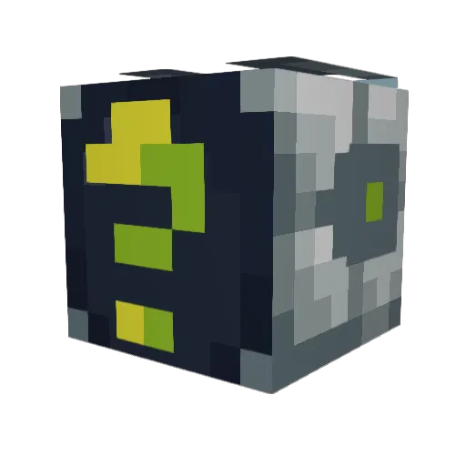 0R_BIT Minecraft avatar head, 3D render