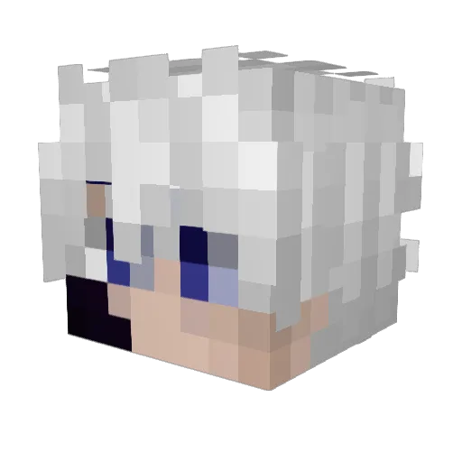 0Reat Minecraft avatar head, 3D render
