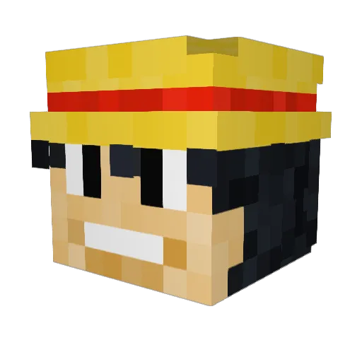 0RedEye Minecraft avatar head, 3D render