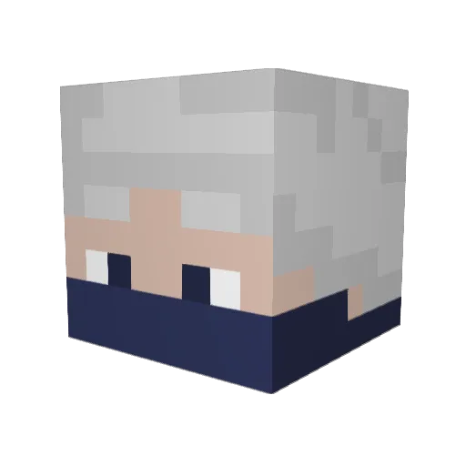 0Ryukami Minecraft avatar head, 3D render
