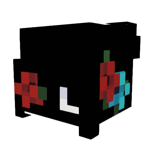 0TheDarkness Minecraft avatar head, 3D render